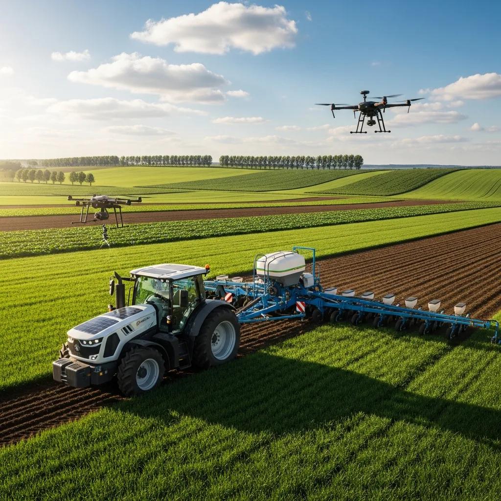 Advanced agricultural machinery promoting sustainable farming practices