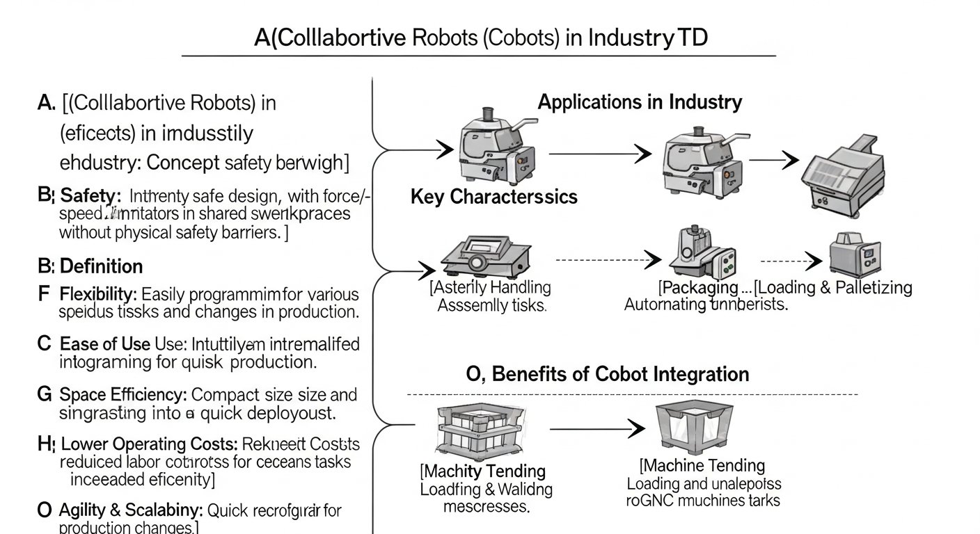 collaborative robots (cobots) in industry — featured illustration