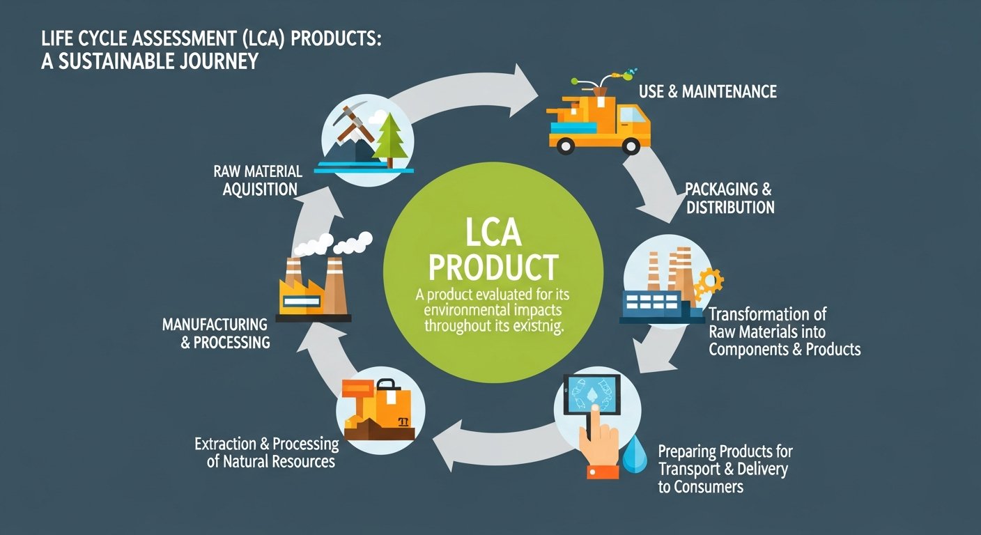 life cycle assessment (lca) products — featured illustration