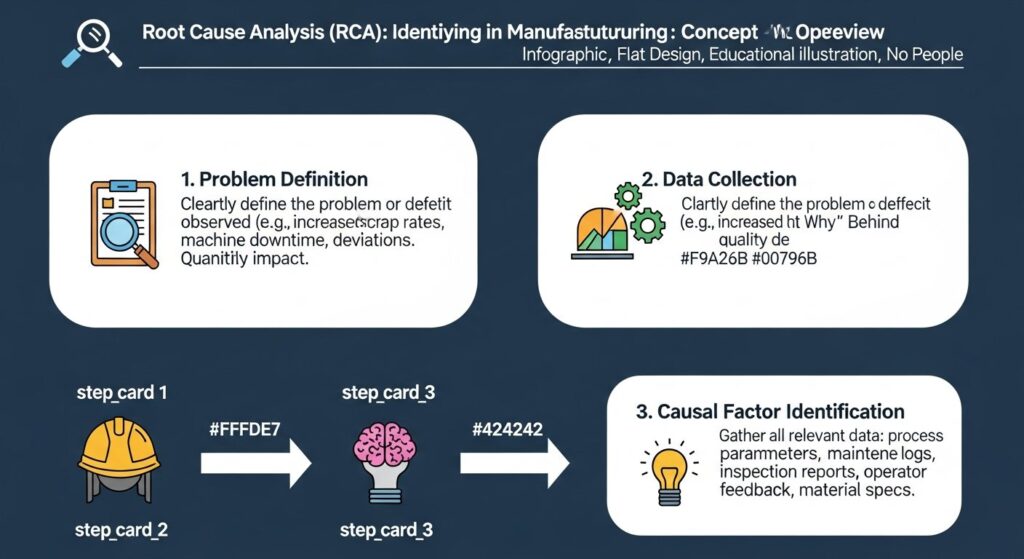 root cause analysis in manufacturing — featured illustration